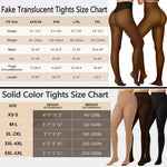 Fleece Lined Translucent Tights